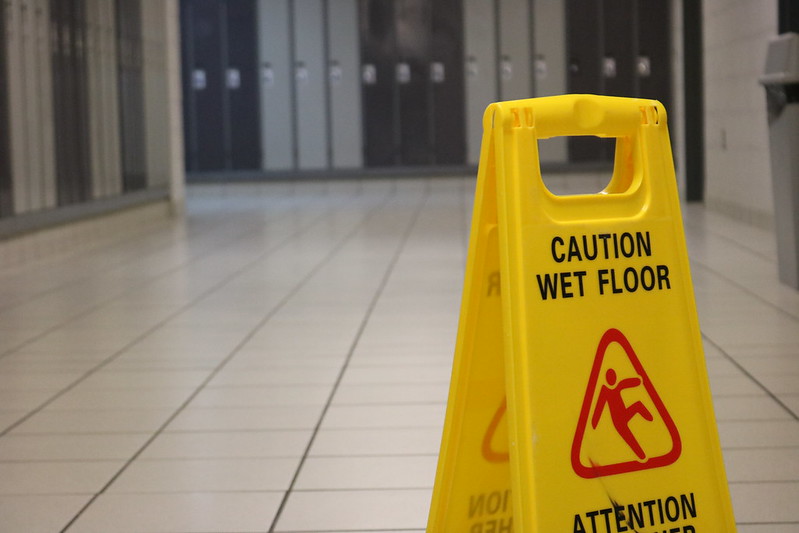 wet floor sign